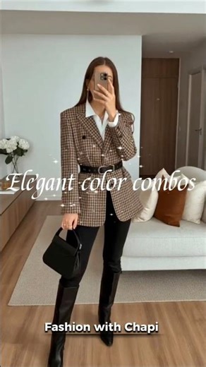 Elegant outfit color combos #fashion #style #fashionstyle #fashiontrends #fashionwithchapi #shorts