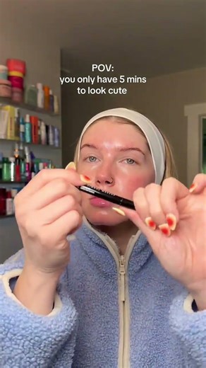 5 Minute No Makeup Makeup Routine 😂✨
