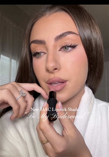 The perfect bridal lipstick!? New shade from MAC “Be My Bridesmaid” Lmk what you think! #makeuptutorial #bridalmakeup #newmakeup #makeupreview