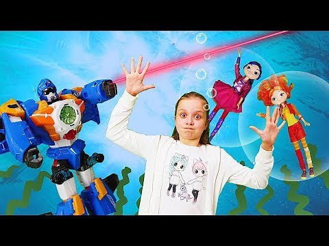Куклы Сказочный Патруль попали в подводный мир. Видео для девочек. Волшебницы и Водяной