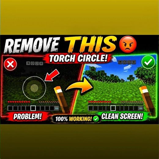 Minecraft Me Touch Circle Remove Kaise kare #minecraft #survival #ytshorts #viralshort