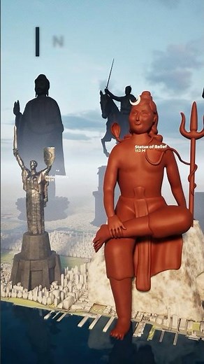 Tallest Statues in the World (3D Size Comparison)