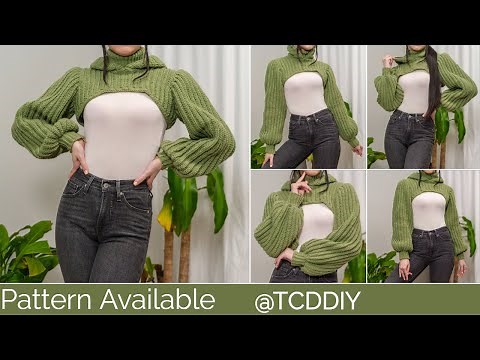 How to Crochet a Cowl Neck Shrug | Pattern & Tutorial DIY