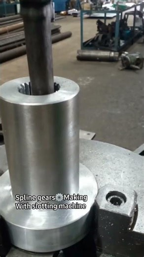spline gears internal & machine slotting #machine #shots #engineering #manufacturing