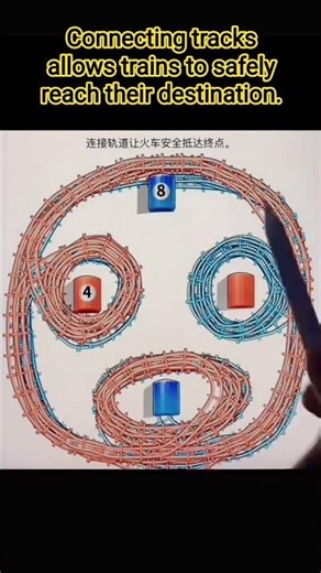Connecting tracks allows trains to safely reach their destination #viral #shorts #trending