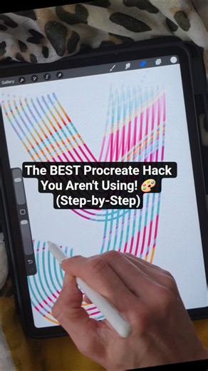 Learn how to create this stunning liquid lettering effect in Procreate with zero custom brushes! 🤫✨​