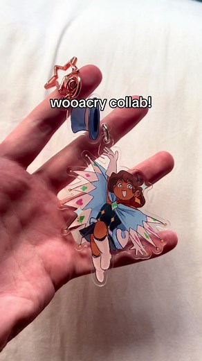 i got the opportunity to make some DIY Design Acrylic keychains and Custom Die Cut Holographic Stickers with @WooacryOfficial and it was such a great experience! here's how they turned out and how the DIY customization went! #wooacry #aceattorney #trucywright #art #fyp