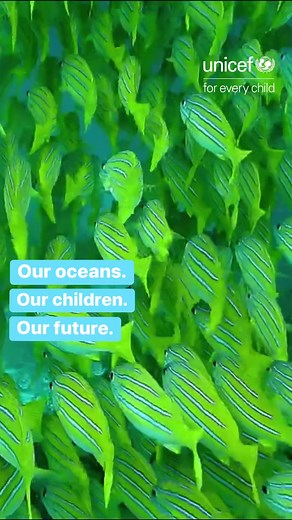 127K views · 867 reactions | Protecting our oceans = protecting our future. Let's take action on #WorldOceansDay, and every day. | UNICEF | Facebook