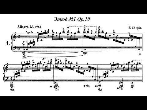 F. Chopin - Etude Op. 10 no. 1 in C major - 'Waterfall'