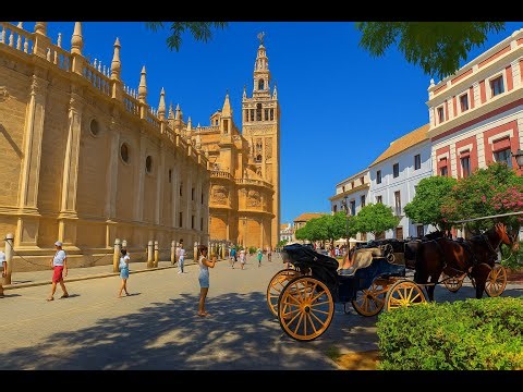 Walking Tour Seville 2025 | From Cathedral to Barrio Santa Cruz [4K]