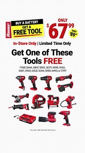 2.7K reactions · 125 shares | LIMITED-TIME OFFER: Select a FREE Cordless Bauer Tool when you buy a Bauer 20V 5Ah Battery!* Save up to $89.99. In-store only. | Harbor Freight | Facebook