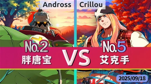 GGST v4.07 ▰ Andross(#2 Potemkin) vs Crillou(#5 Axl) ▰ 罪恶天顶·2025/9/18