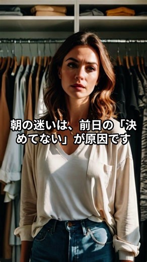 朝の準備が半分で終わる“逆ルーティン”