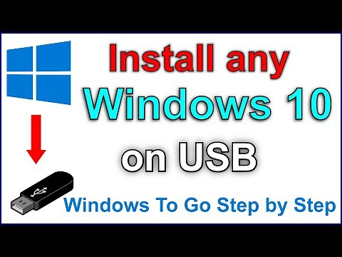 How to install Windows 10 on USB key (Windows to go Easy step by step guide)