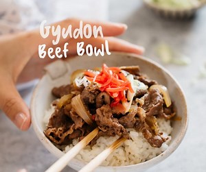 Gyudon Japanese beef bowl