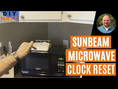 How to Reset Your Sunbeam Microwave Clock! Change the Clock Time on Microwave Oven - by DIYNate