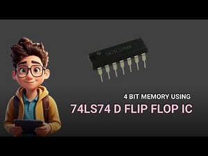 Best Digital Electronics Project || 4 Bit Memory Using 74LS74 D Flip Flop IC
