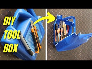 How to Make A DIY Toolbox with Trash Can | Quick and Easy DIY Toolbox Turn Plastic Can Into Awesome