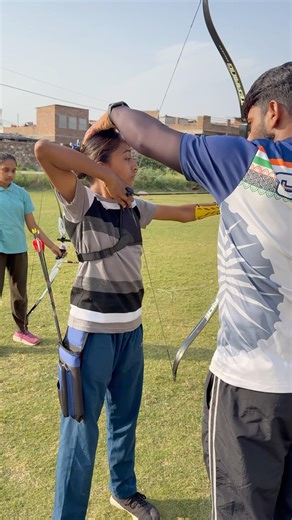Training Day: Learning from the Best in Archery🎯 #shorts
