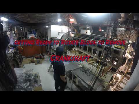 CAT 3516 Major overhaul time-lapse 30,000 hr service