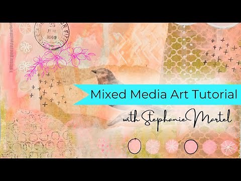 Easy Mixed Media Art Tutorial With Acrylics and Papers