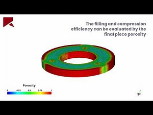 Metal powder simulation in a die filling process using Rocky DEM