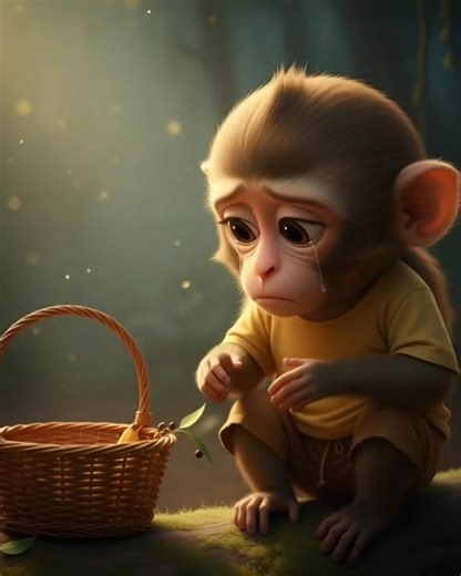 The Saddest Monkey You'll See Today 🐒💔Is bandar ki aankhon mein dekho... 🥺😭 #shorts #shortsfeed #ai