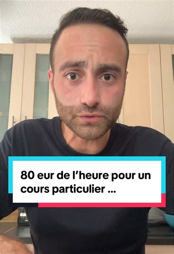 80 eur de l’heure pour un cours particulier