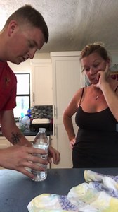 Son Tries to Do Water Bottle Prank on Mom and Gets Pranked Instead