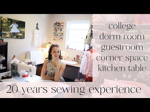 BEST PRACTICES for setting up a [tiny] sewing space