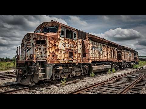 ASMR train Restoration! 1972 Amtrak SDP40F Full Restoration from Abandoned State