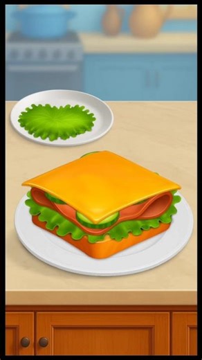 sandwich ASMR 🥪 #asmrshorts #cooking #relaxingsounds #cartoon #food #shorts #gameasmr #cookingasmr