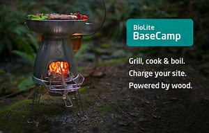 BioLite BaseCamp Stove Transforms Fire Into 5W Of Electricity (video)