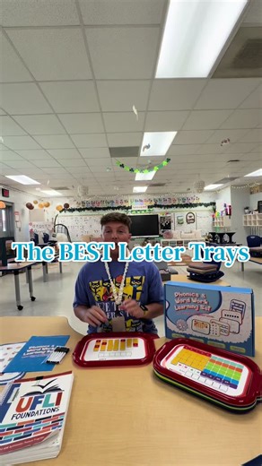 We turned the corner in our phonics lesson! Time for the other side of the letter trays!!! Check out this Phonics & Word Work Learning Set! The link to my Amazon storefront is in my bio🔗☝️#kindergarten #teachersoftiktok #teacherlife #classroom #education