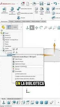 Creating and inserting blocks in SolidWorks