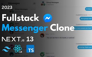 【Web】全栈开发实时聊天程序Messenger | Next.js 13, React, Tailwind, Prisma, MongoDB, Pusher