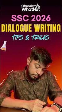 SSC 2026: Dialogue Writing tips & tricks! 🔥 #ssc2026 #sscpreparation #sscenglish #education