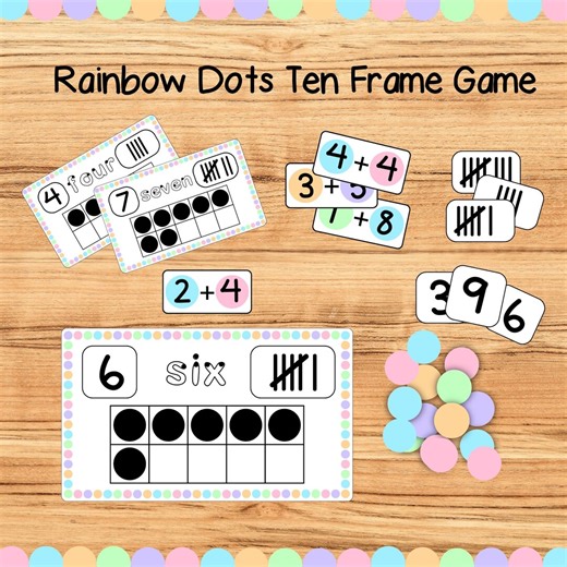 Ten Frames Activity Printable, Ten Frame Math, Learn to Count, Counting Activity, 10 Frame Montessori, 10 Frames Game, Ten Frame Cards - Etsy