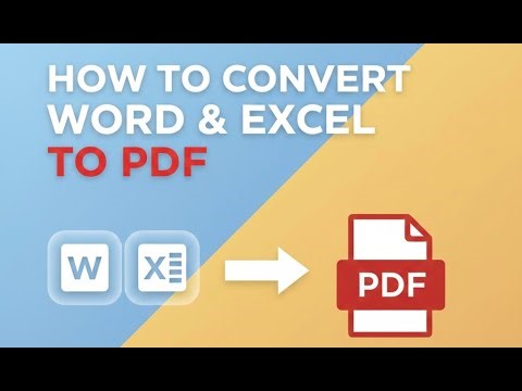 វិធីConvert Word Excel to PDF | How to Convert Word Excel to PDF | EPS27