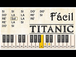 COMO TOCAR la canción de Titanic en Piano 🎹 Tutorial con Notas | FACIL