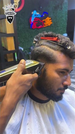 FADE HAIRCUT | RAINBOW BEAUTY AND TATTOO#rainbowasmr #hairstyle #barbershop #haircut #beard
