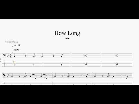 Ace - How Long (bass tab)