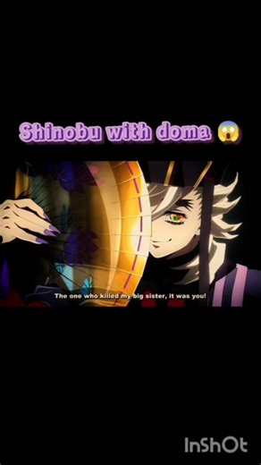 Shinobu vs doma 😳 #demonslayer #uppermoons #shinobukocho #doma #fight #edit #trendingshorts