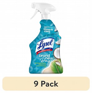 (9 pack) Lysol® All-Purpose Cleaner, Sanitizing and Disinfecting Spray, To Clean and Deodorize, Coconut & Sea Minerals Scent, 32oz