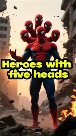 Spider-man vs Hulk-man with five heads ! Marvel toys #marvel #spiderman #hulk #shorts #avengers#epic