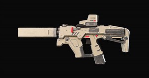 Gun Scifi Game Ready - Kareos | 3D Props | Unity Asset Store