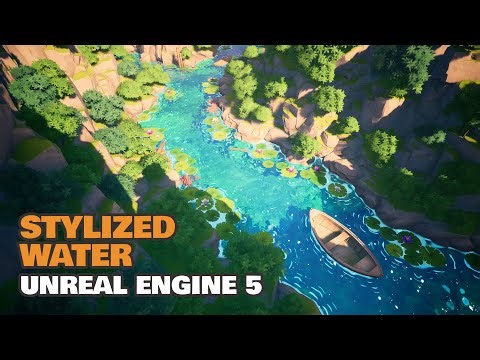 Stylized Water - Unreal 5 - Showcase Video - Available on FAB