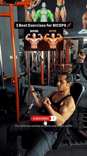 📌TOP 3 exercises to build big, strong biceps naturally💪 #bicepsday #bicepsworkout #armday #natty