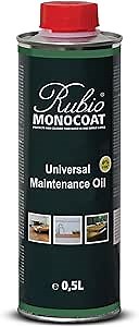 Rubio Monocoat Universal Maintenance Oil, 200 ft² - White | Satin Sheen Enhancement & Protection for Indoor Wood Floor & Wooden Furniture Surfaces Treated with Oil Plus 2C | 100 Milliliter