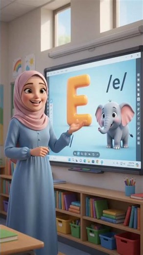 Letter E Sound /e/ | Learn ABC Phonics For Kids | Kids Learning